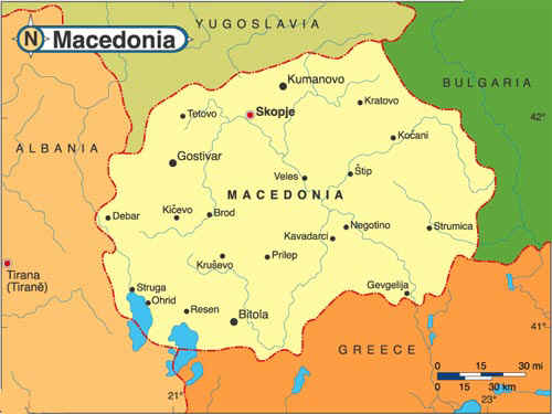 Image result for map of macedonia
